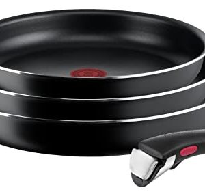 Tefal Ingenio Easy On Lot de 3 Poêles Antiadhésifsኋșiță Antiadhésifs Tal atout Ti comunautá Thermosignal Poignée Amovibl