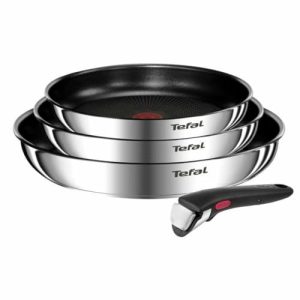 TEFAL INGENIO Emotion L897S4 - Poêles antiadhésives 22/24/28 cm + poignée amovible pour cuisine américaine
