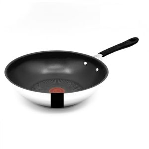 Tefal Jamie Oliver E30 poêle en acier inoxydable anti-adhésif 28 cm haute bordure passe au four poignette rivetée