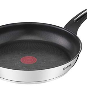 Poêle Tefal Emotion E3000404 24 cm, Revêtement Antiadhésif, Induction, Diffusion de Chaleur Homogènecranberry