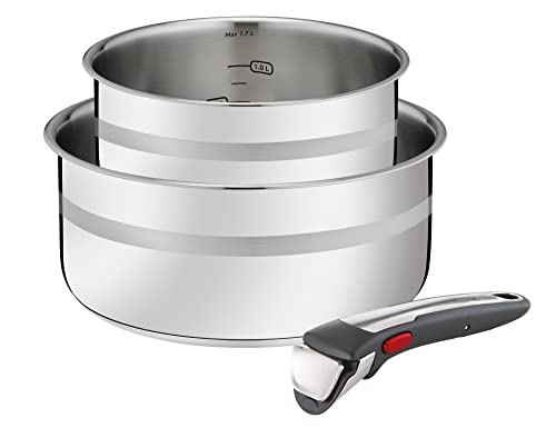 314mg4udbll.jpg Jamie Oliver by Tefal Batterie de cuisine 3 pièces Gain de place Compatible induction Passe au four