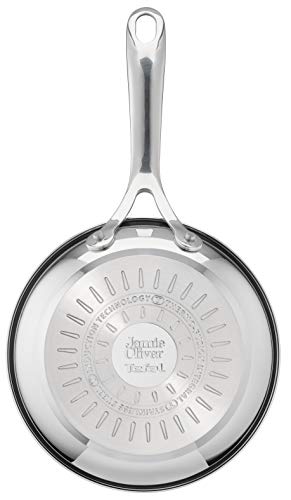 315i7q5lml.jpg Tefal Jamie Olivers Cook's Induction 20/24/28 cm Poêles Inoxydables Couvercle Vitré Lot de 3 Éléments Cruciaux