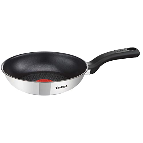 315dm yoh l.jpg Poêle Tefal Comfort Max 20 cm Induction Antiadhésif Haute Qualité Acier Inoxydable Indicateur Thermo-Spot Poignée Isolée