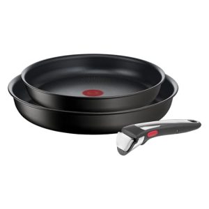 Tefal Ingenio Unlimited On Lot de 2 Poêles 22/26 cm + Poignée amovible | Induction | Fabriqué en France | L3959843