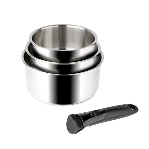 316fpxvdtrl.jpg Sitram 713511 Armoire de Casseroles Arpège INOX 16+18+20cm Amovibles Tous Feux Argent Sitram 713511 Casseroles Arpège IN