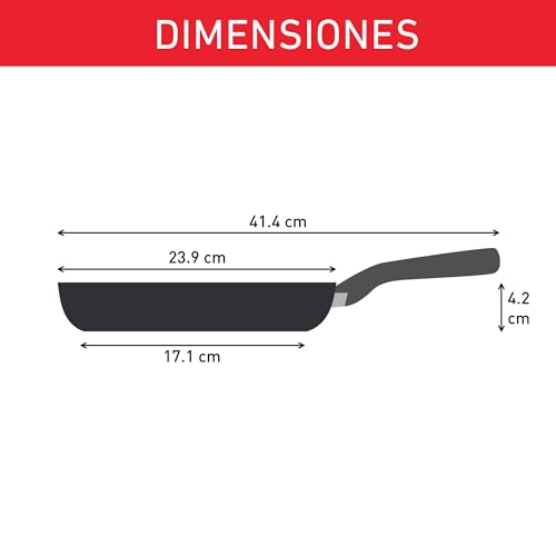 318yurgjwpl.jpg SARTEN T-FAL JUST ALUMINIUM 24 CM NOIRE POUR CUISINE PROFESSIONNELLE FACILE À nettoyer