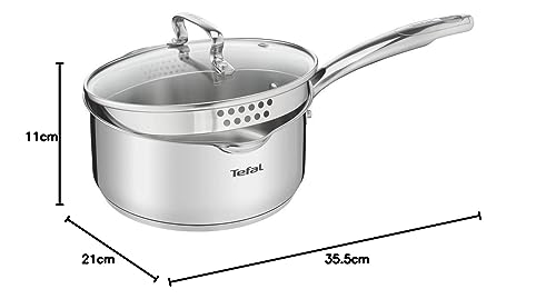 31a0ixm1rzl.jpg Tefal Duetto+ G7192255 Sauce Ronde Inox - Cuisine Rapide & Facile pour Familles Actives | Convient aux Cuisineurs Débuta