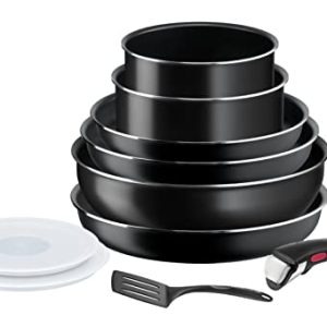 Tefal Ingenio Batterie de cuisine 10 pièces, Antiadhésif, Économique pour la famille française, Convient à tous les four