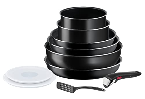 31dhxzvgocl.jpg Tefal Ingenio Batterie de cuisine 10 pièces, Antiadhésif, Économique pour la famille française, Convient à tous les four
