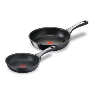 Tefal Unlimited On Lot de 2 Poêles 20/26 cm Induction Antiadhésif Résistant Adultes Cuisine Induction Fonction Thermo-Si