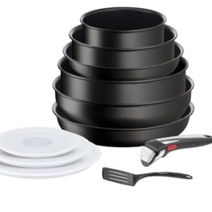 Tefal Ingenio Batterie de cuisine 11 pièces, induction, revêtement antiadhésif, éco-responsable, fabriqué en France, com