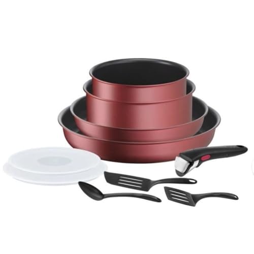 31j8gtttqpl.jpg TEFAL Ingénio Daily Chef Rouge Surprise Set 10 Pièces Antiadhésif Tous Feux Including induction
