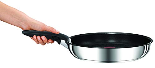31kor5c6fxl.jpg Tefal INGENIO PREFERENCE Lot de 2 Poêles Antiadhésif + Poignée Amovible Induction, Fabriqué en France, Inox | Meilleures