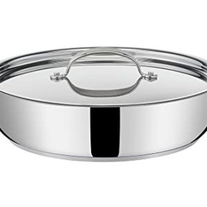 Poêle Tefal Cooks Jamie Oliver en acier inoxydable pour cuisiniers débutants 30 cm cuisson parfaites