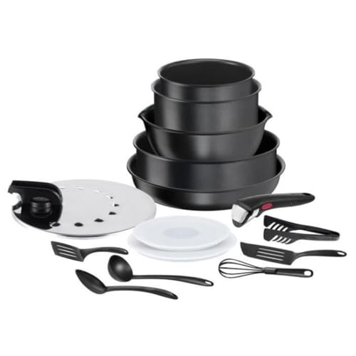 31l7tkroykl.jpg TEFAL INGENIO Batterie de cuisine Induction Fabriquée en France, Cuisson saine Revêtement antiadhésif Daily Chef L76 TEF