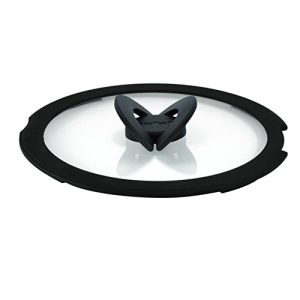 Couvercle en verre Tefal Ingenio 16 cm rangement gain de place Noir Transparent cuisson rapide