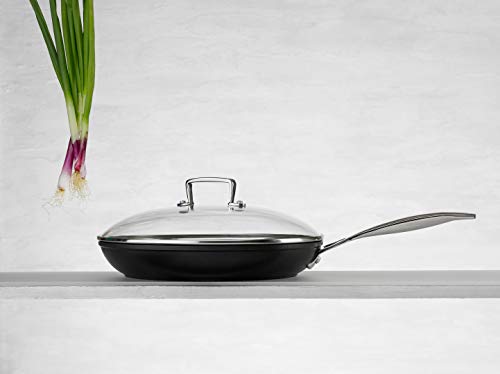 31qv8spewll.jpg Le Creuset Poêle Anti-Adhérente en Aluminium Forgé, Cuisine Professionnelle, Pour Cuisine Élément Électrique, Chauffage