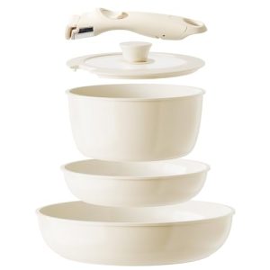 Redchef Casseroles et Poêles Céramique Saine et Sûre pour Camping - Sans PTFE, Sans PFOA, Sans PFAS Cuisson Saine Cérami