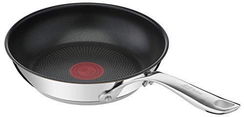 31tyosc9ml.jpg Tefal Jamie Olivers Cook's Induction 20/24/28 cm Poêles Inoxydables Couvercle Vitré Lot de 3 Éléments Cruciaux