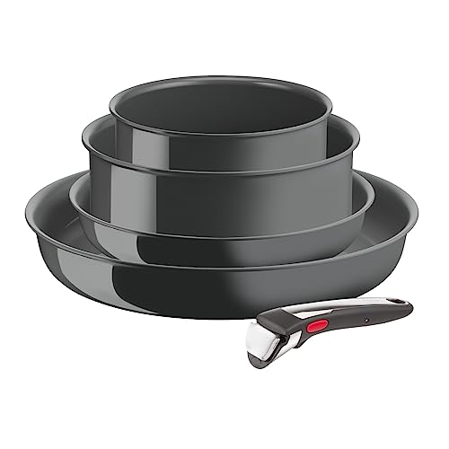 31udyjztol.jpg Tefal Ingenio Lot de 5 Pièces Poêles et Casseroles Amovibles pour Induction Ceramic Coating Éco-Conçu France