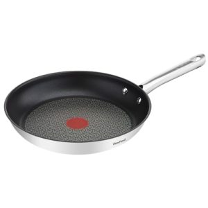 Poêle Tefal Induction 32 cm, Acier inoxydable 18/10, Revêtement antiadhésif, Cuisine saine et facile, Garantie 10 ans, B