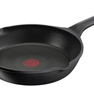 TEFAL Aroma On Poêle en fonte d'aluminium 28 cm revêtement titane antiadhésif adapté aux cuisiniers expérimentés utilise