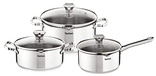 31vh2olwuul.jpg Tefal Batterie de cuisine Duetto On A705S636, Acier inoxydable 18/10, Induction, Garantie 10 ans, Convient aux cuisines