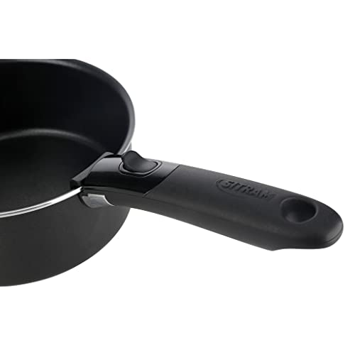 31xpnjnpi1l.jpg Sitram 716861 Casseroles Aluminium Pressé Tout-Feu SITRAMOVIBLE Noir Anti-Adhésif