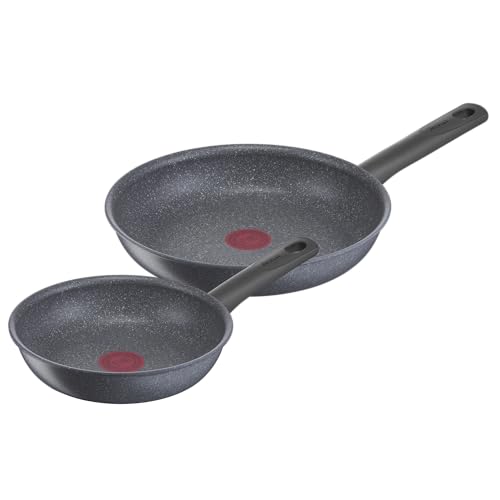 31xtx9m8lcl.jpg Tefal Natural On Lot 2 poêles 20/26 cm, induction et revêtement antiadhésif pour cuisine française, fonction thermosigna