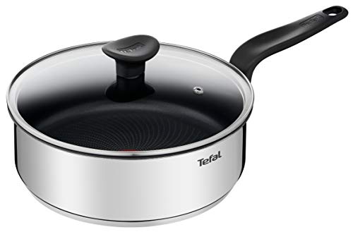 31ytphim8l.jpg Sauteuse Tefal Primary 24 cm acier inoxydable, garantie 10 ans, revêtement antiadhésif sain, induction E3093204