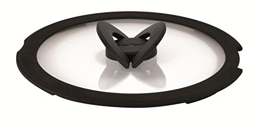 31e7e6ojql.jpg Tefal INGENIO - Couvercles en verre et silicone 16/18/20 cm Noir | Faciles À Nettoyer | Idéals Pour Une Utilisation Dail