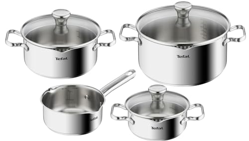 31ebo10s99l.jpg Tefal Batterie de Cuisine Duetto A705A835, Inox Induction, 16/20/24 cm, Convient pour la Cuisine, Fonction Multi-Cuisson