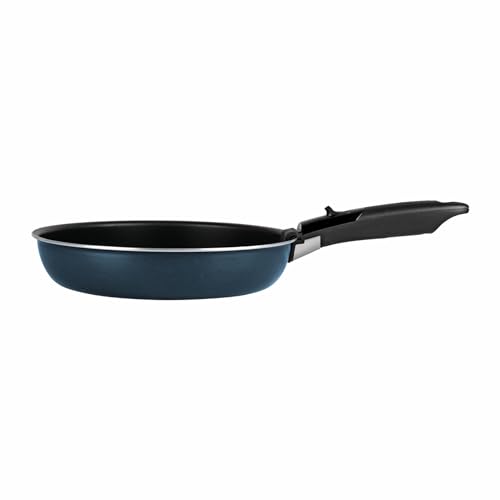 31f1uehdp6l.jpg Sitram 714253 Poêles Aluminium Pressé Tous Feux SITRAMOVIBLE Anti-adhésif Mat Bleu