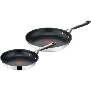 Tefal Jamie Oliver poêles à induction acier inoxydable silicone 24/28 cm