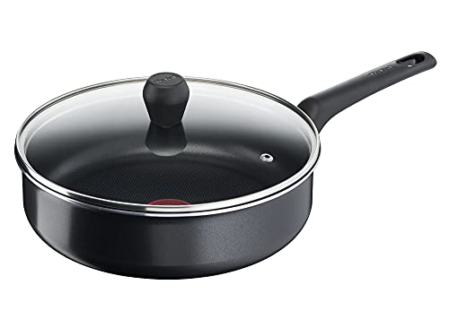 31gdgbmbc6s.jpg Tefal Sauteuse B55532 Easy Cook & Clean Noire - Couvercle en verre - Revêtement anti-adhésif - Cuisson douce