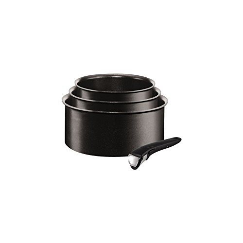 31gdp9vm1sl.jpg Tefal Ingenio Lot de 3 casseroles 16/18/20 cm, tous feux y compris induction, revêtement antiadhésif, fabriqué en France