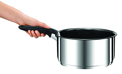 31ijqqbperl.jpg Tefal L898S4 Ingenio Preference - Lot de 4 casseroles empilables induction acier inoxydable - Grand format - Convient à