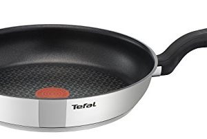 Tefal Comfort Max Poêle Acier Inoxydable Multicolore pour Cuisine Élégante et Fonctionnelle