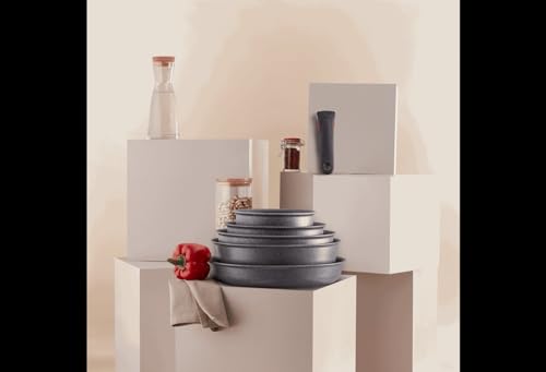 31lipqjsz3l 1.jpg Poêle Tefal Ingenio, Induction et Revêtement antiadhésif pour Cuisine Professionnelle et Amateur, Fabriqué en France, Na