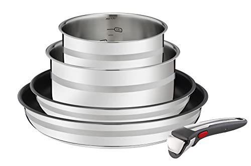 31nu14u7hql.jpg Jamie Oliver by Tefal L9769632 Set de poêles et casseroles passe au four induction amovibleGain de placePasse au four 5