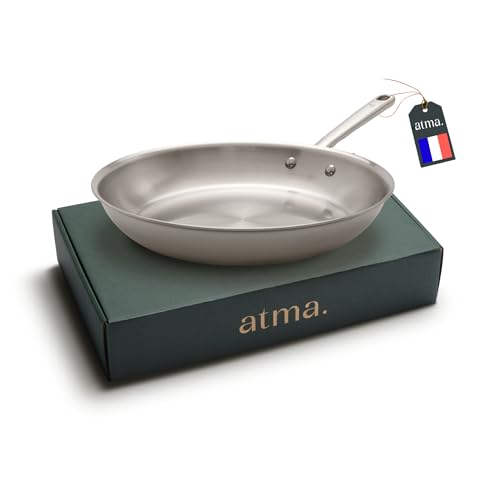 31oyo338cjl.jpg Poêle induction Atma la Bonne 30cm - Inox triple couche - Sans PFAS - Fabriquée en France
