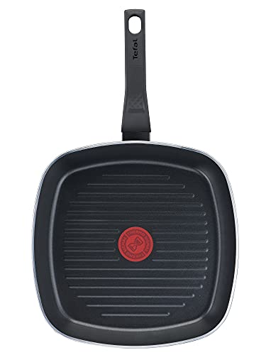 31paido1z9s.jpg Poêle à griller Tefal B55540 - Facile à nettoyer - Anti-adhésif - Noire - 26 x 26 cm - Cuisson saine - Signal thermique