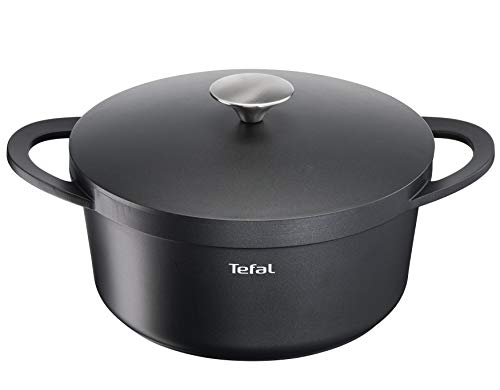 31szue17fwl.jpg Tefal Trattoria E21846 Cocotte Anti-adhésif Aluminium, Bonne Conservation de Chaleur, Convient à Tous Les Types de Plaqu