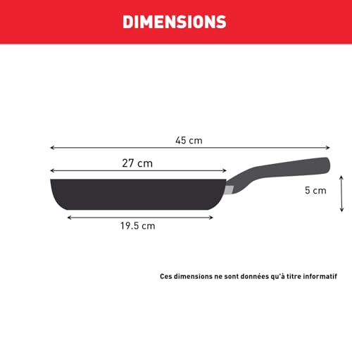 31ufadouvol.jpg Tefal Comfort Max Poêle 26 cm Induction Antiadhésif Acier Inoxydable Haute Qualité Thermo-Spot G7260544