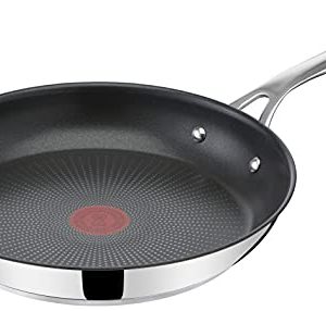 Tefal Jamie Oliver Cook's Direct Poêle Inox 28 cm induction antiadhésif cuisson supervisée poignée sûre E3040644