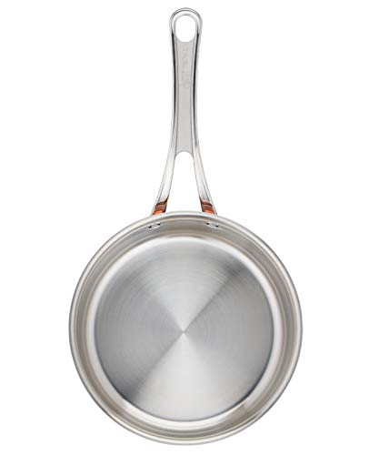 31vagq8ozal.jpg Tefal by Jamie Oliver E49022 Premium Triply Casserole en cuivre | 16 cm | Construction triple couche : acier inoxydable,