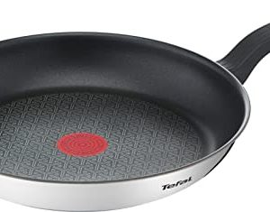 Tefal Comfort Max Poêle 26 cm Induction Antiadhésif Acier Inoxydable Haute Qualité Thermo-Spot G7260544