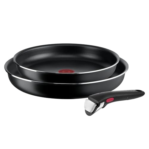 31zu8ucd1tl.jpg Tefal Ingenio Lot de 2 poêles 24/28 cm - Revêtement antiadhésif facile à nettoyer pour la cuisine quotidienne en France