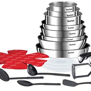 Tefal Ingenio Emotion Batterie Cuisine Induction L925SM14 pour Cuisine Profesionnelle - Poêles, Casseroles et Wok - 22 P
