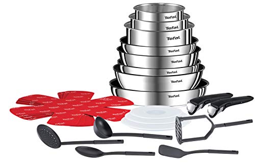 411pk48btpl.jpg Tefal Ingenio Emotion Batterie Cuisine Induction L925SM14 pour Cuisine Profesionnelle - Poêles, Casseroles et Wok - 22 P